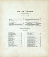 Table of Contents, Rock County 1914